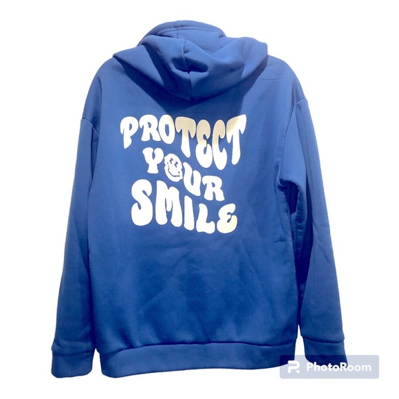 ROMWE Timer Smiley Face Hoodie-size Large - Picture 2 of 6